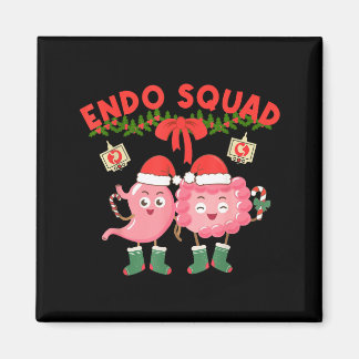 Aimant Endo Squad Nurse Stomach Santa Hat Endoscopy Tech 