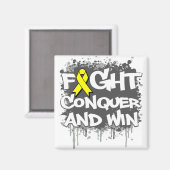 Aimant Endometriosis combat Conquer et gagner (Recto/Verso)