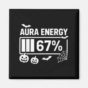 Aimant Énergie d'aura 67 pour cent 6 7 mème halloween