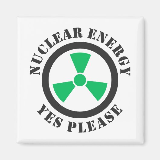 Aimant Énergie nucléaire, oui, s'il vous plaît, énergie n (Devant)