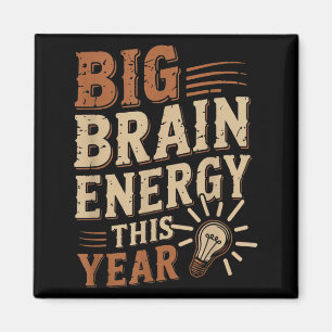 Aimant Énergie Rétro Gros Cerveau Cette Année Équipe Ense