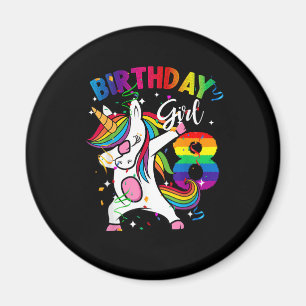 Aimant Enfant 8 ans 8e anniversaire Cadeau Dabbing Unicor