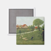 Aimant Enfant avec oie (Recto/Verso)