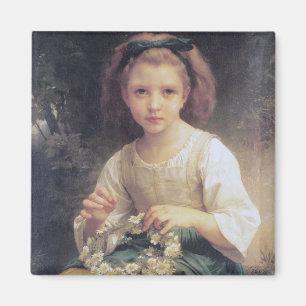 Aimant Enfant Braiing a Crown, Bouguereau