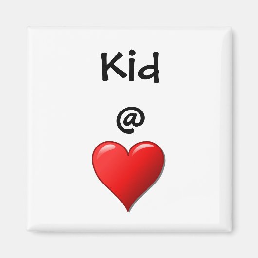 Aimant Enfant @ Coeur (Devant)