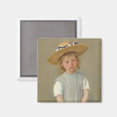 Aimant Enfant dans un Casquette de paille | Mary Cassatt (Recto/Verso)