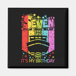 Aimant Enfants 7e Anniversaire Garçon Fille Sept 7 Ans Ba