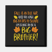 Aimant Enfants Big Brother Faire-part de grossesse automn (Devant)