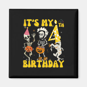 Aimant Enfants C'est mon 4e anniversaire Garçon drôle Ske