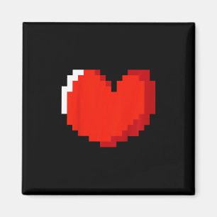 Aimant Enfants Coeur Pixel Art Valentines Jour Amour Jeu 