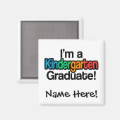 Aimant Enfants colorés Diplôme de maternelle (Recto/Verso)