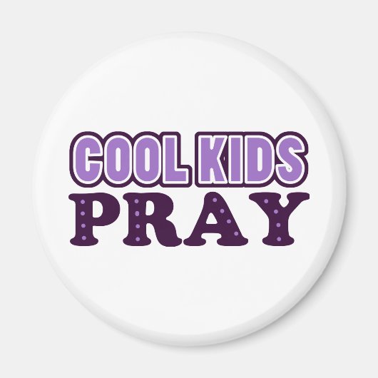 Aimant Enfants cool Priez (Devant)