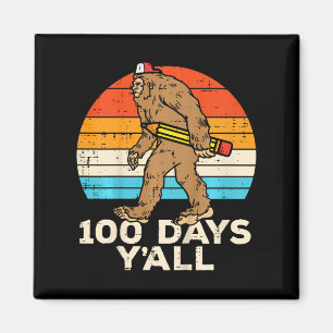 Aimant Enfants Crayon Bigfoot 100 Jours Yall 100ème Jour 