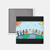 Aimant Enfants du monde (Recto/Verso)
