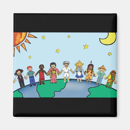 Aimant Enfants du monde (Devant)