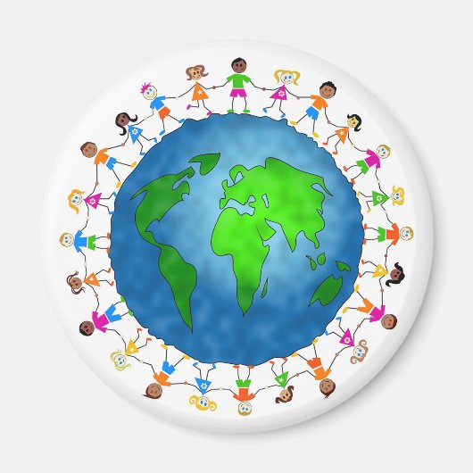 Aimant Enfants du monde (Devant)