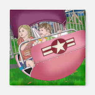 Aimant Enfants en art lunaire du Carnaval