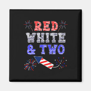 Aimant Enfants Enfants 2e anniversaire Juillet 4 American