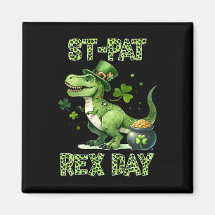 Aimant Enfants Enfants Heureux St Pat Trex Jour Dino St P