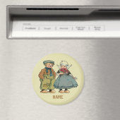 Aimant Enfants et fleurs hollandais, ajouter des noms (In Situ (Lave-vaisselle))