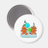 AIMANT ENFANTS ET LOLLIPOPS DE PAIN DE GINGERBREAD PAR SH (Recto/Verso)