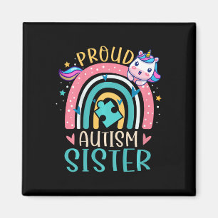 Aimant Enfants Fier Autisme Soeur Sensibilisation Cute Un