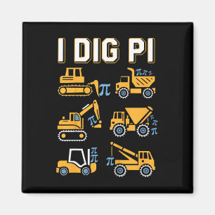 Aimant Enfants, j'aime Pi Drôle Pi Jour 3.14 Camion de Co