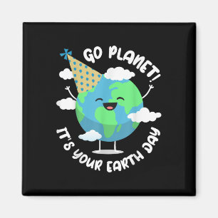 Aimant Enfants Jour des terres mignet Go Planet Ton Jour