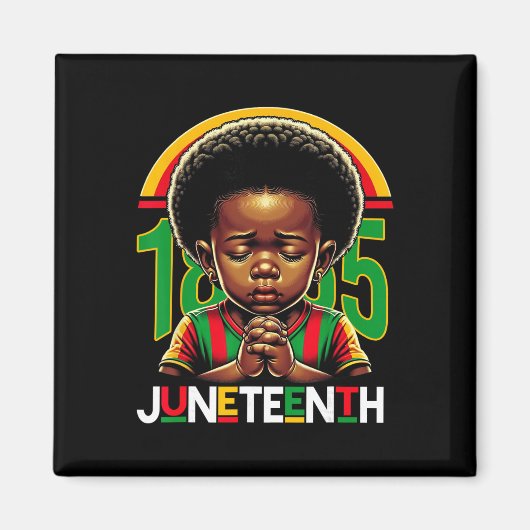Aimant Enfants Juneteenth Prince 1865 Mois de l'histoire (Devant)