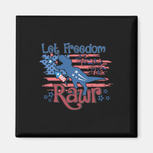 Aimant Enfants Laissez La Liberté Rawr T-rex Dinosaure Dr