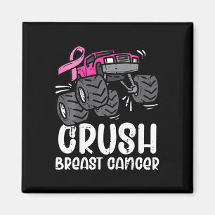 Aimant Enfants Monster Camion Pink Breath Cancer Sensibil
