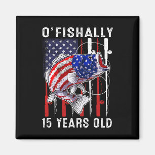 Aimant Enfants O'fishally 15 Ans Anniversaire 15e Anniver