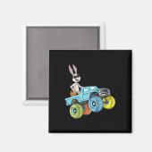 Aimant Enfants Pâques Rabbit équitation Monster Camion Fu (Recto/Verso)