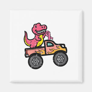 Aimant Enfants Pink Dino Monster Camion cancer du sein de