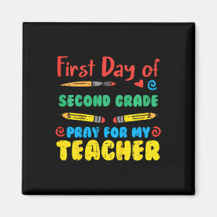 Aimant Enfants Premier jour Deuxième année 2e année Prièr