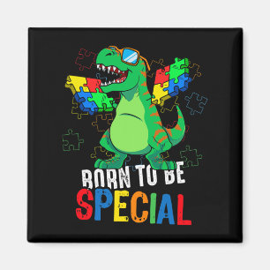 Aimant Enfants Sensibilisation sur l'autisme Dino Toddler