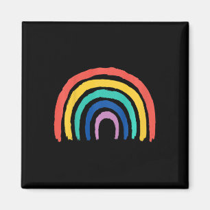Aimant Enfants Sweet Enfants Rainbow Design Peint Girl Gi