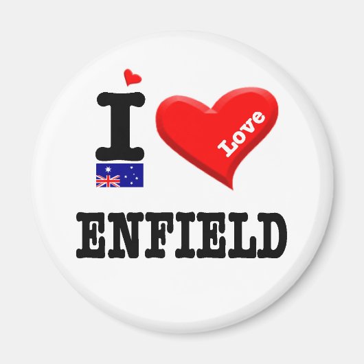 Aimant ENFIELD - I Love (Devant)