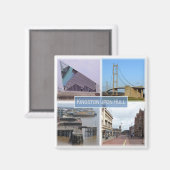 Aimant ENG017 KINGSTON sur HULL, Yorkshire, Réfrigérateur (Recto/Verso)