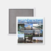 Aimant ENG021 NOTTINGHAM, Angleterre, Europe, Fridge (Recto/Verso)