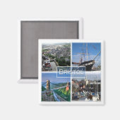 Aimant ENG029 BRISTOL, Angleterre, Europe, Fridge (Recto/Verso)