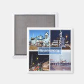 Aimant ENG032 BLACKPOOL, Lancashire, Angleterre, Réfrigér (Recto/Verso)