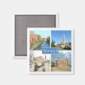 Aimant ENG054 NORWICH NORFOLK, Angleterre, Fridge (Recto/Verso)