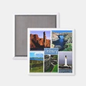 Aimant ENG055 LES ORKNEY ISLANDS ORKNEYS, Angleterre, Fri (Recto/Verso)