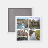 Aimant ENG072 PETERBOROUGH, Angleterre, Réfrigérateur (Recto/Verso)