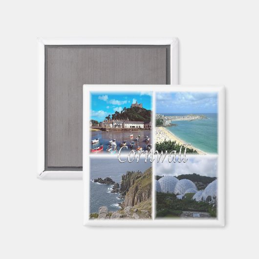 Aimant ENG076 CORNWALL, Land's end St. Ive, Frigo (Recto/Verso)