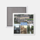 Aimant ENG097 BATH SOMERSET, Angleterre, Réfrigérateur (Recto/Verso)