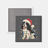 Aimant English Springer Spaniel Dog Christmas Tree Lights (Recto/Verso)