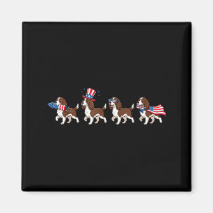 Aimant English Springer Spaniel Drapeau Usa Jour De La Mé