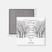 Aimant Enjoy Little Things Inspirational Life Quote (Recto/Verso)